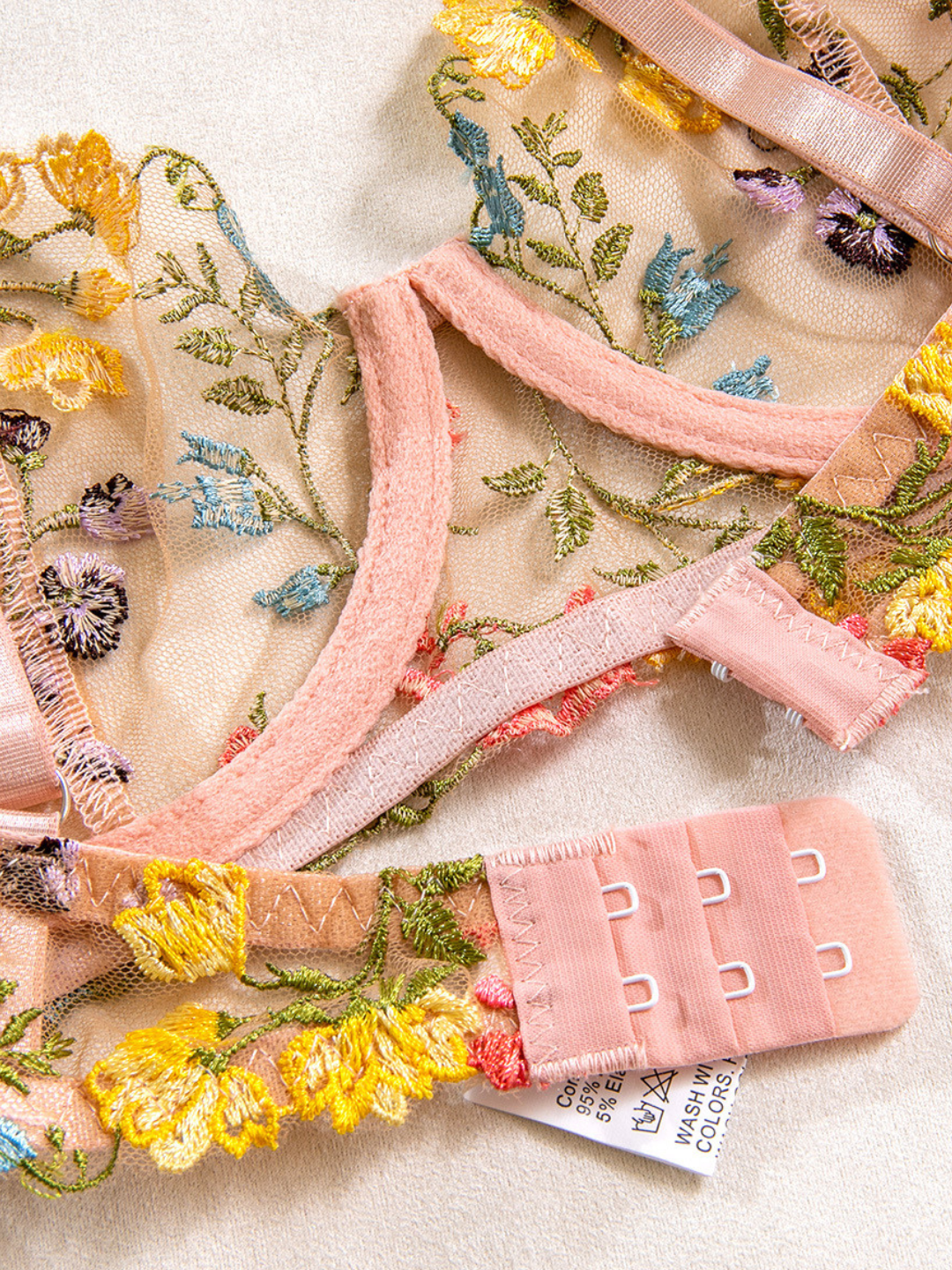 Embroidered Rush Two Piece Set/pink