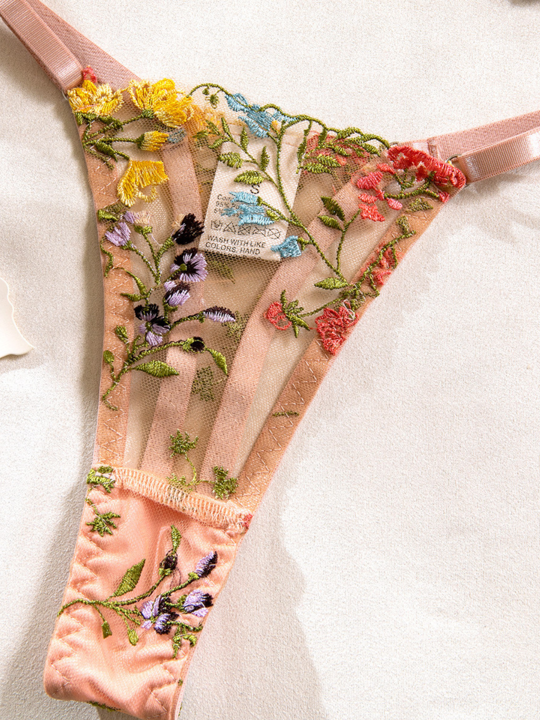 Embroidered Rush Two Piece Set/pink