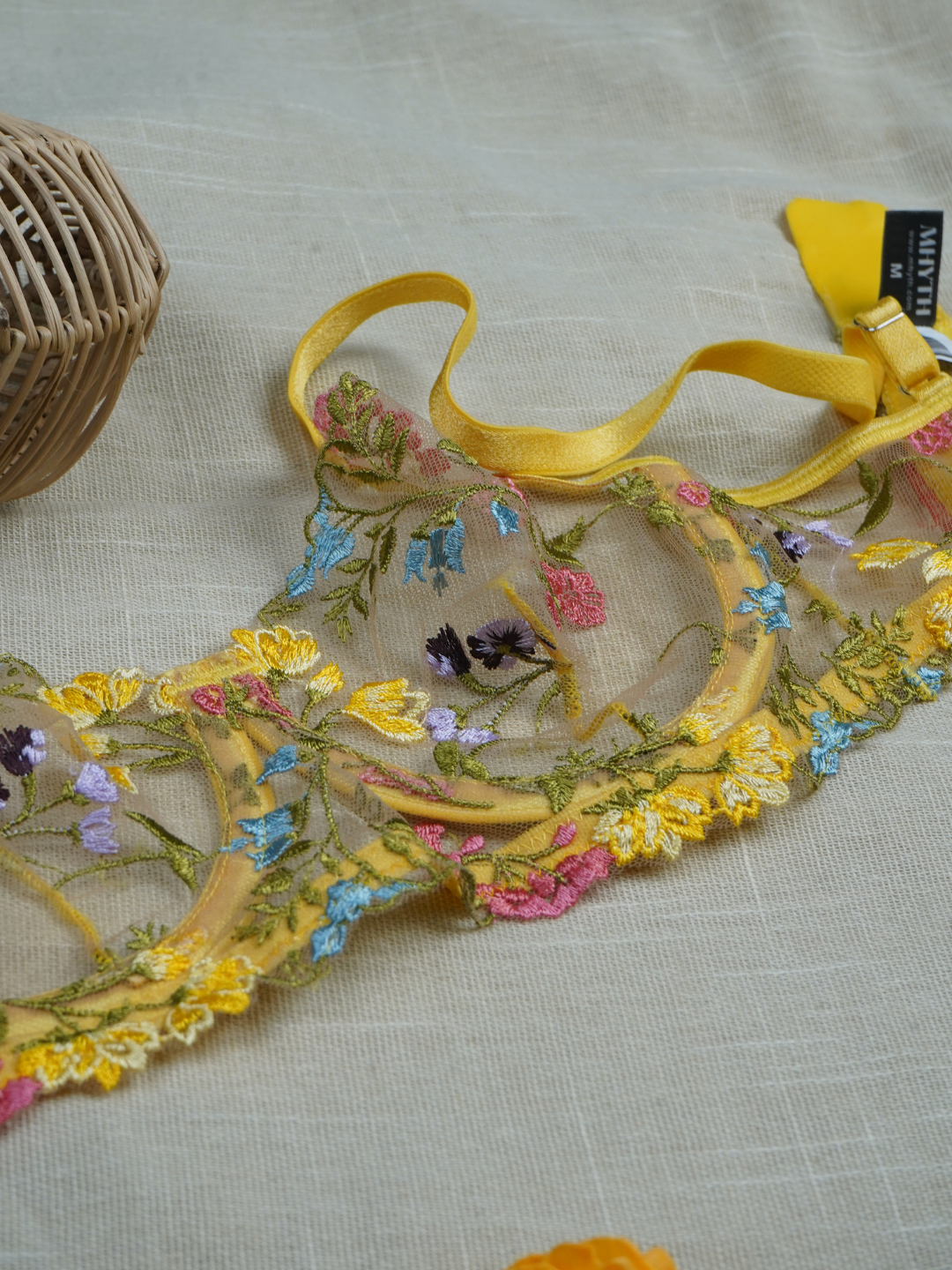 Embroidered Rush Two Piece Set/yellow