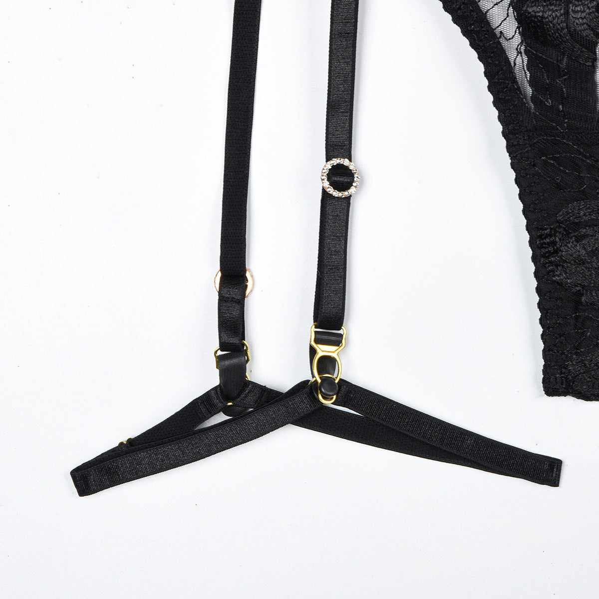Beaded 3 Piece Lingerie Set