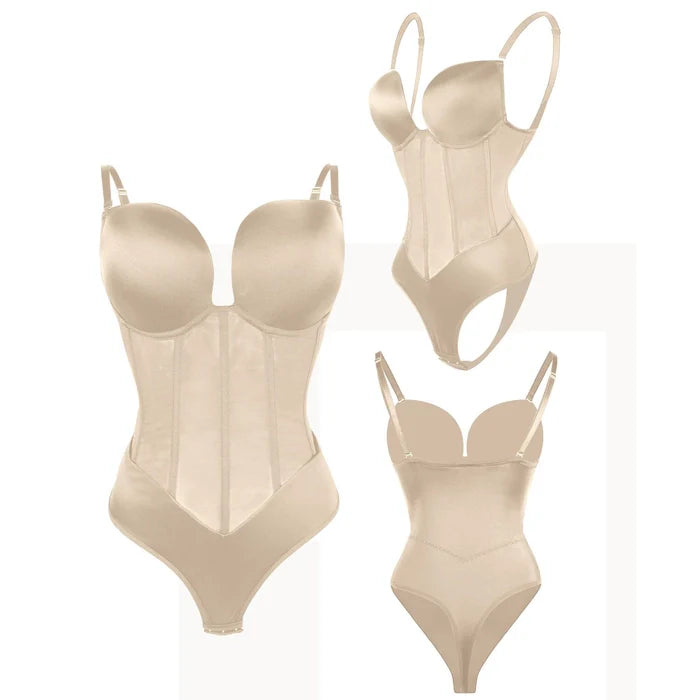 Strappy Shapewear Corset Backless Suit