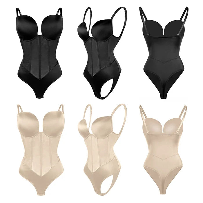 Strappy Shapewear Corset Backless Suit