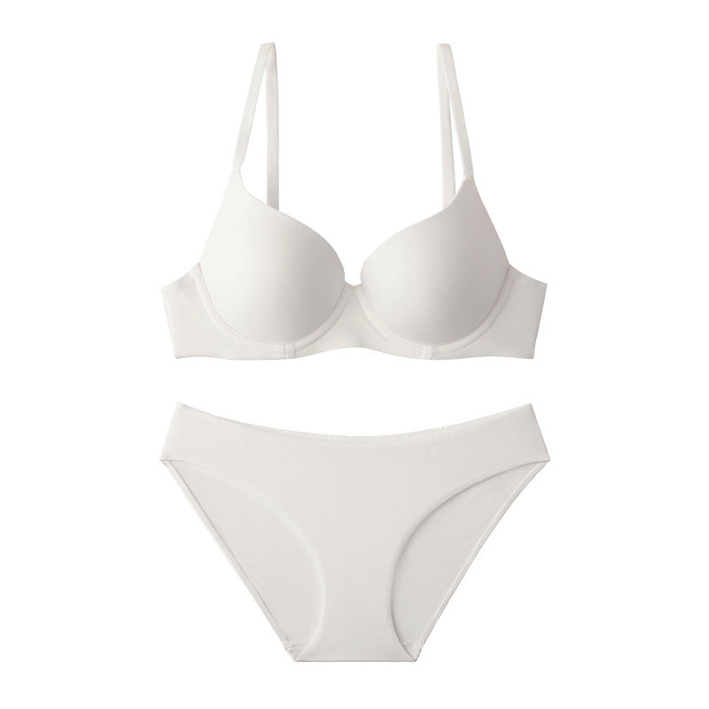 Shape Enhancing Bra & Panty Set/White