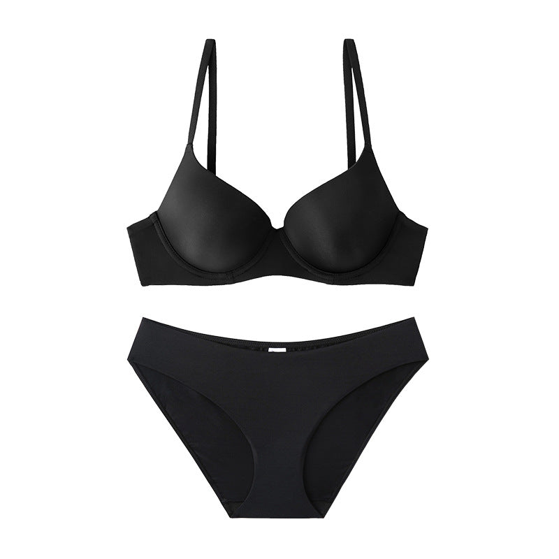 Shape Enhancing Bra & Panty Set/Black