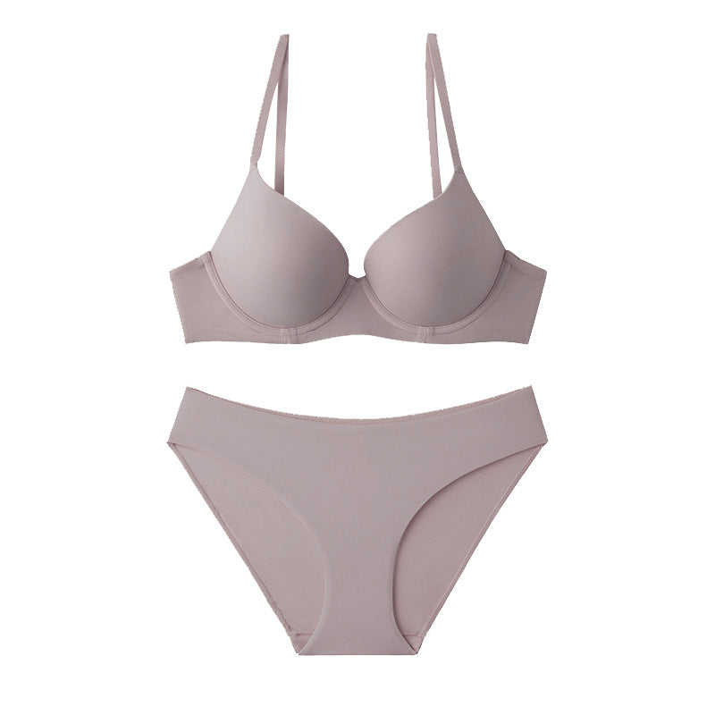 Shape Enhancing Bra & Panty Set/purple