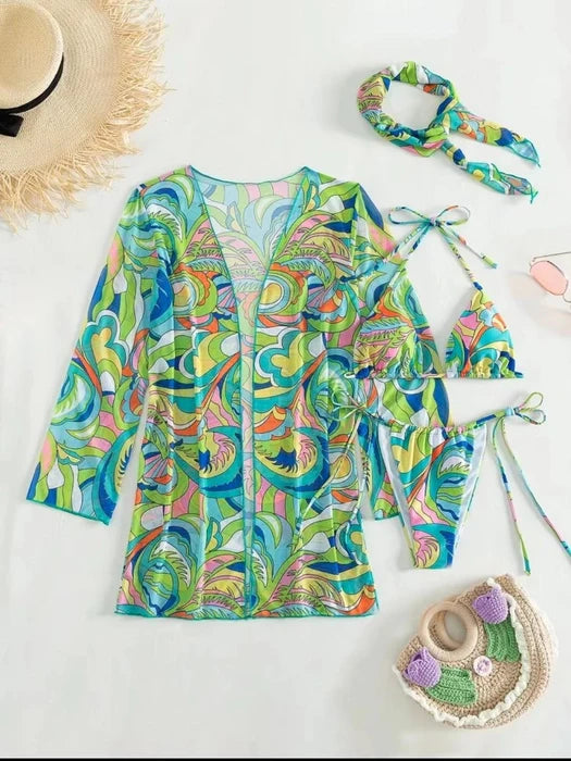 Printed Four Piece Set