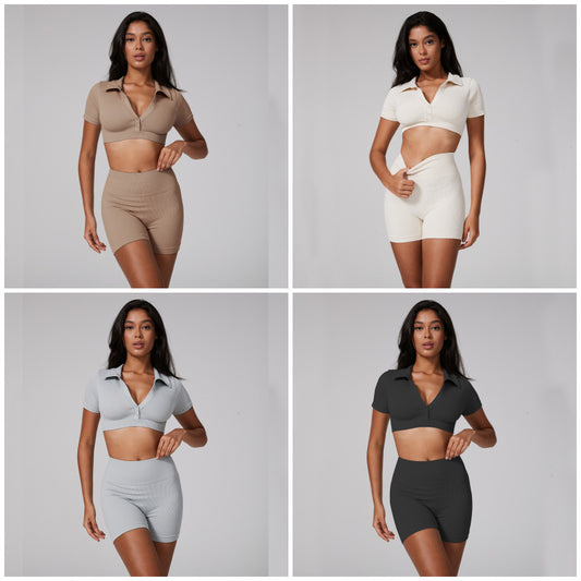 Polo Shirt Bra & Shorts