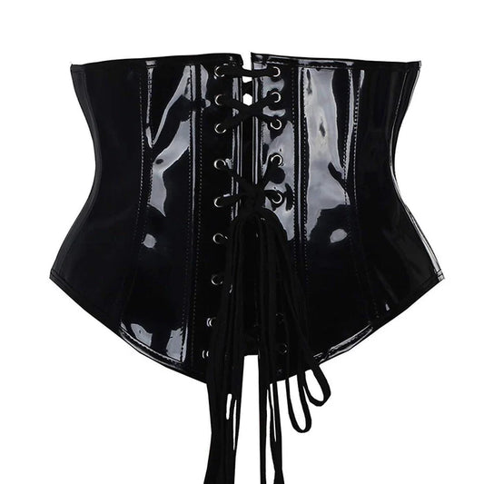 Shiny Black Corset
